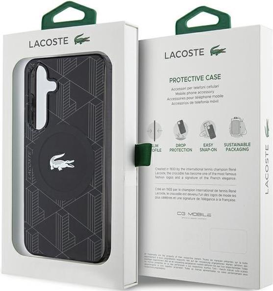 Image du produit Lacoste LCHMSUBSK S921 czarny/black hardcase IML Blend Monogram MagSafe (Samsung Galaxy S24)