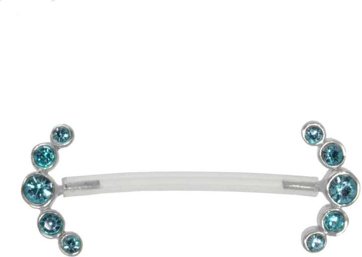 Turchese scuro, Argento, Trasparente