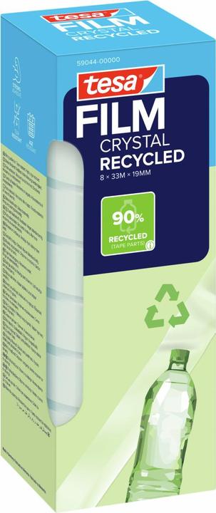 Produktbild tesa tesafilm® ECO & CRYSTAL Klebeband 8 Rollen je 33m:19mm (19 mm)