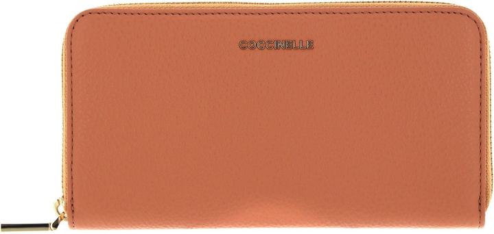 Actual product image Coccinelle Metallic Soft Zip Wallet Grainy Leather