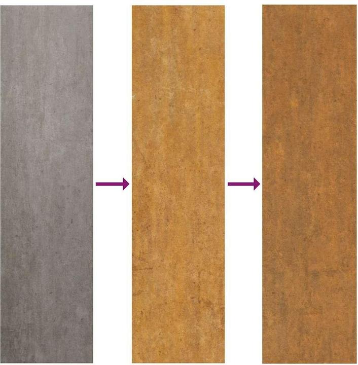 Image du produit vidaXL Portail de jardin 105x205 cm Acier résistant aux intempéries Design ondulé Portail de clôture