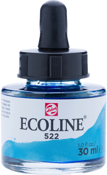 Immagine prodotto Talens Vernice opaca Ecoline (Blu Turchese, 30 ml)