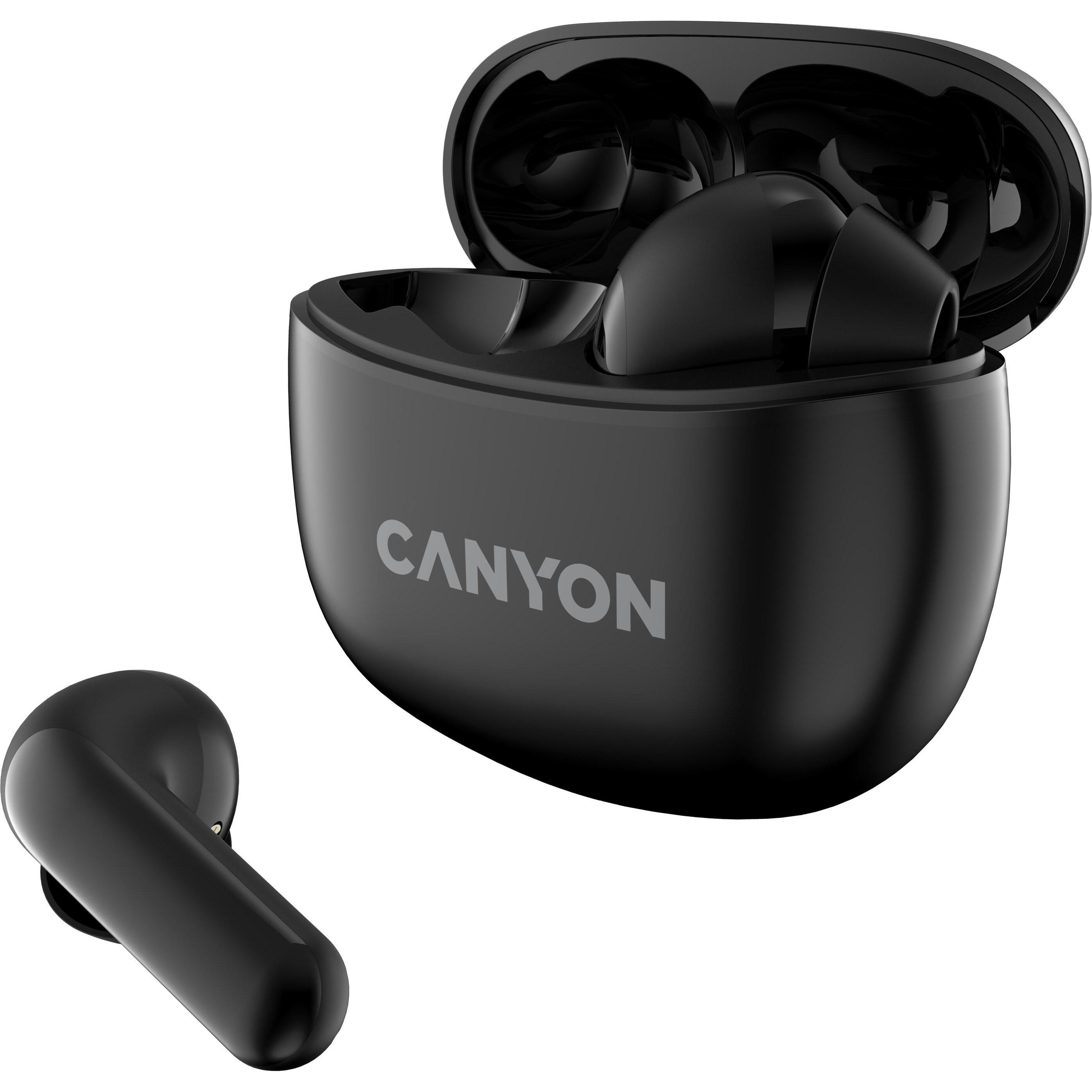 Canyon TWS-5 (keine Geräuschunterdrückung, 7.50 h, Kabellos), Kopfhörer, Schwarz
