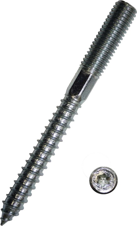 Immagine prodotto Werkstarck Viti doppio-filetto M6x60mm acciaio zinc (1 Viti per pezzo)
