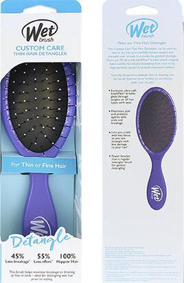 Produktbild Wet Brush Custom Care Thin Hair Detangler Purple - Hairbrush -