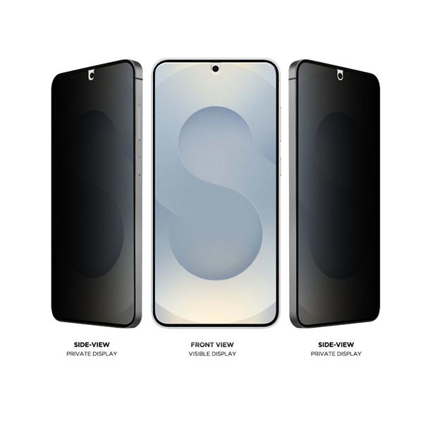 Actual product image Eiger Privacy Sichtschutz-Glas Standard Fit Mountain Glass Black (1 pcs., Samsung Galaxy S25 Edge)