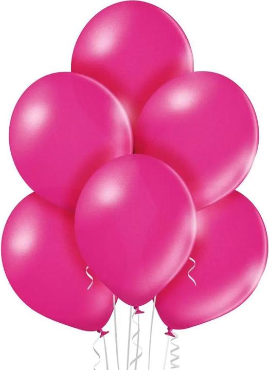 Actual product image Belbal Balloon Metallic Magenta, Ø 30 cm, 50 pieces (50 x)