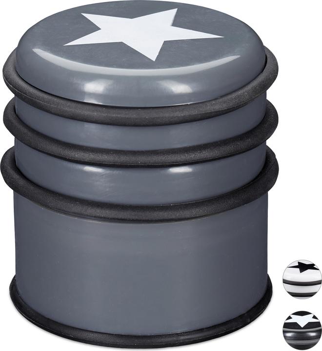 Actual product image Relaxdays Door Stop with Star (1 Piece, 7 x 7 x 8 cm)
