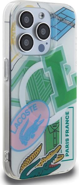 Produktbild Lacoste LCHMP15LUPAN iPhone 15 Pro 6.1" zielony/green hardcase Double Layer Patch MagSafe (Apple iPhone 15 Pro)
