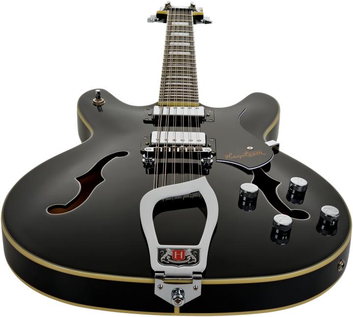 Produktbild Hagstrom E-Gitarre, Viking DLX, Black Gloss, 12-Saiter (E-Gitarre)