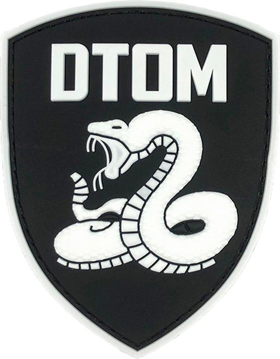 Produktbild Charlie Mike Morale Patch Klettabzeichen DON'T TREAD ON ME - black
