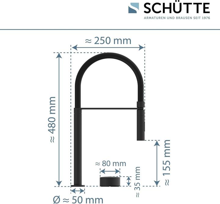 Actual product image Schütte Digital Smart Control Kitchen Faucet with Programmable Pot Fill Function