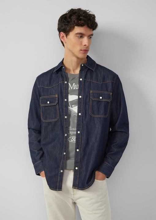 Produktbild S.Oliver Hemd Regular Fit: Denim-Hemd im Western-Stil (M)