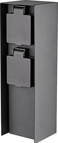 Produktbild Bold Garden Steckdosensäule BOLD POWER, Orio10044 2-fach, IP44, anthrazit (2x, CEE 7/3, 0.70 m)