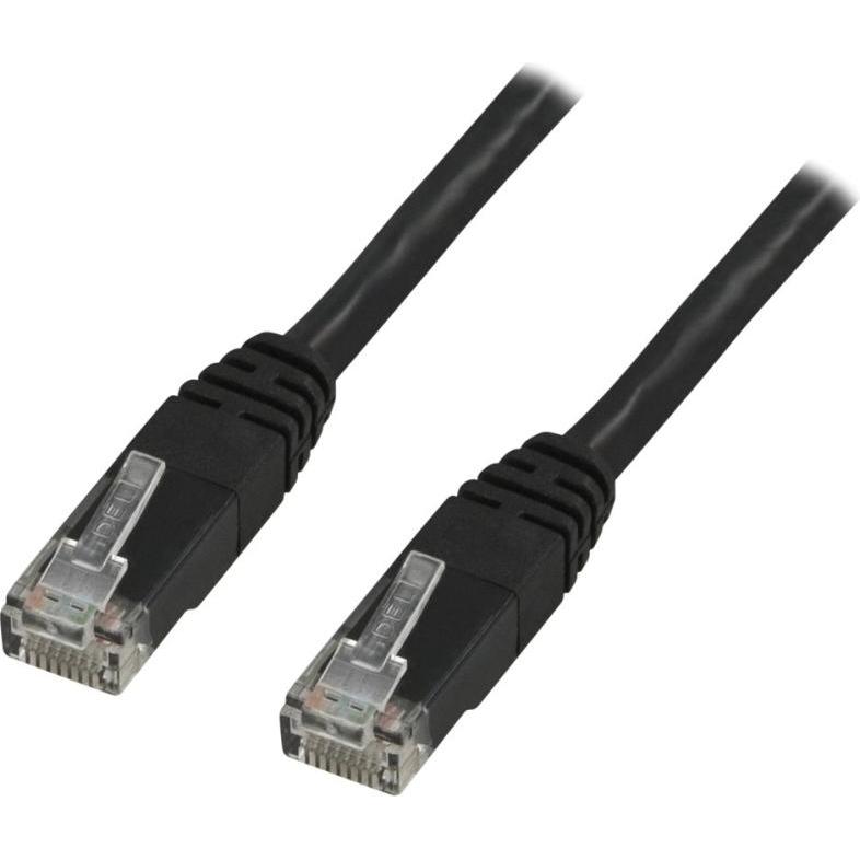 Deltaco patchkabel - 1.5 m - sort (U/UTP, CAT6, 1.50 m), Netzwerkkabel