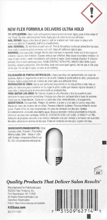 Produktbild KISS PowerFlex (Kunstnägel, Transparent)