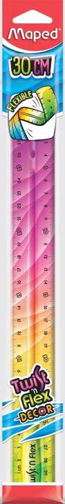 Actual product image Maped Flat ruler Twist'n Flex DECOR, 300 mm, unbreakable (30 cm)