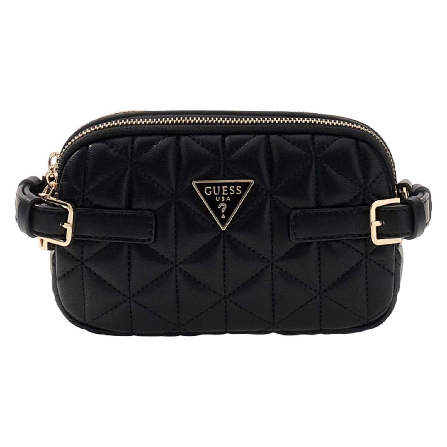 Guess, Damen, Handtasche, Paisleigh Mini Camera Bag, Schwarz