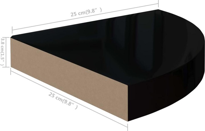 Produktbild VidaXL Eckregal (25 x 25 x 4 cm)