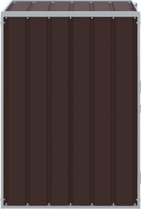 Immagine prodotto vidaXL Cassonetto per 1 bidone Marrone 72x81x115 cm Acciaio