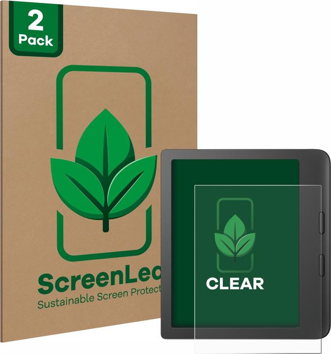 ScreenLeaf Schutzfolie nachhaltiger Displayschutz Displayschutzfolie Folie Klar Transparent (vision 6)