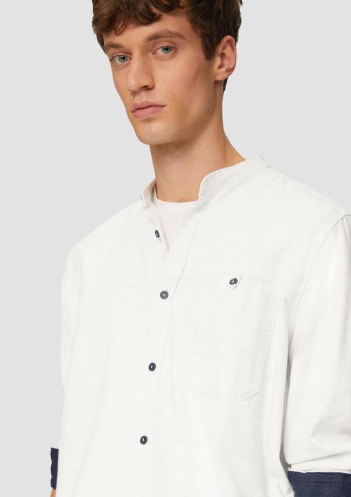 Image du produit S.Oliver Hemd Regular Fit: Strukturiertes Baumwollhemd mit Stehkragen (XL)