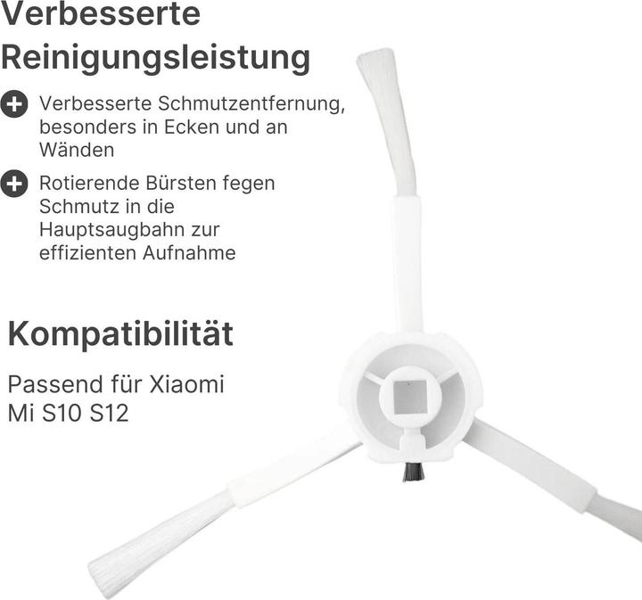 Image du produit Hermex Alternative Brosses latérales Brosse latérale pour Xiaomi Mi S10 S12