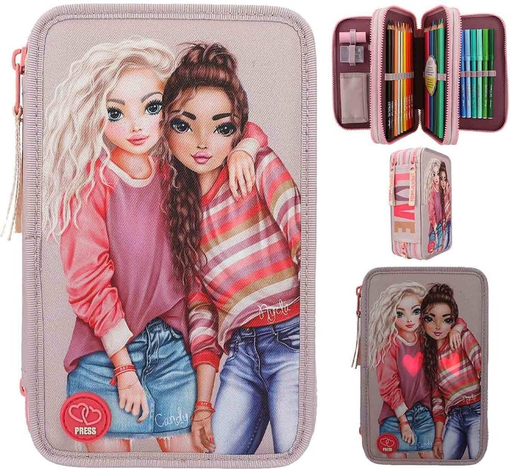 Actual product image Depesche TOPModel - Triple Pencil Case BEST FRIENDS LED ( 0411753 )