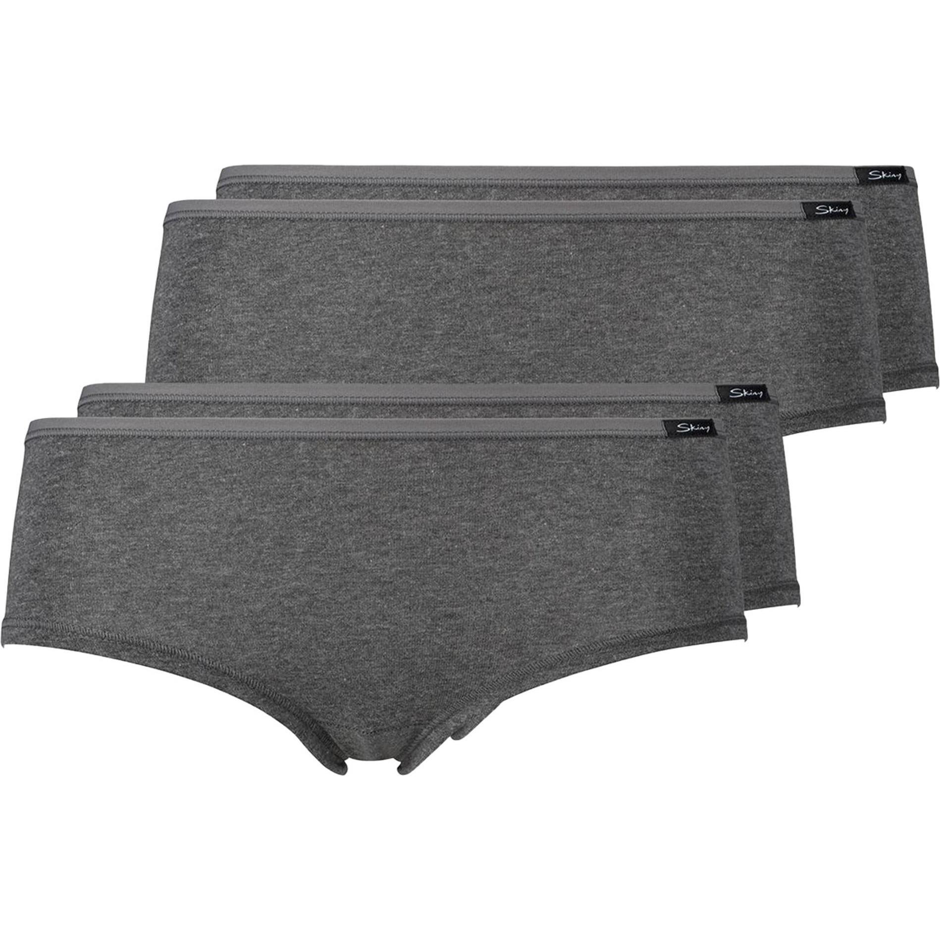 Skiny, Damen, Unterhosen, Slip Casual Bequem sitzend, Grau, (M, 4er Pack)