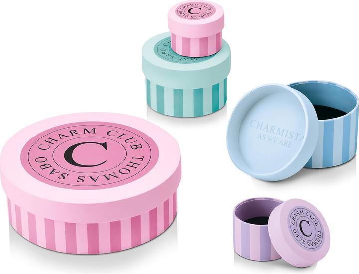 Immagine prodotto Thomas Sabo Ciondolo a forma di corona LONDON con pietre bianche placcate oro (Argento 925)