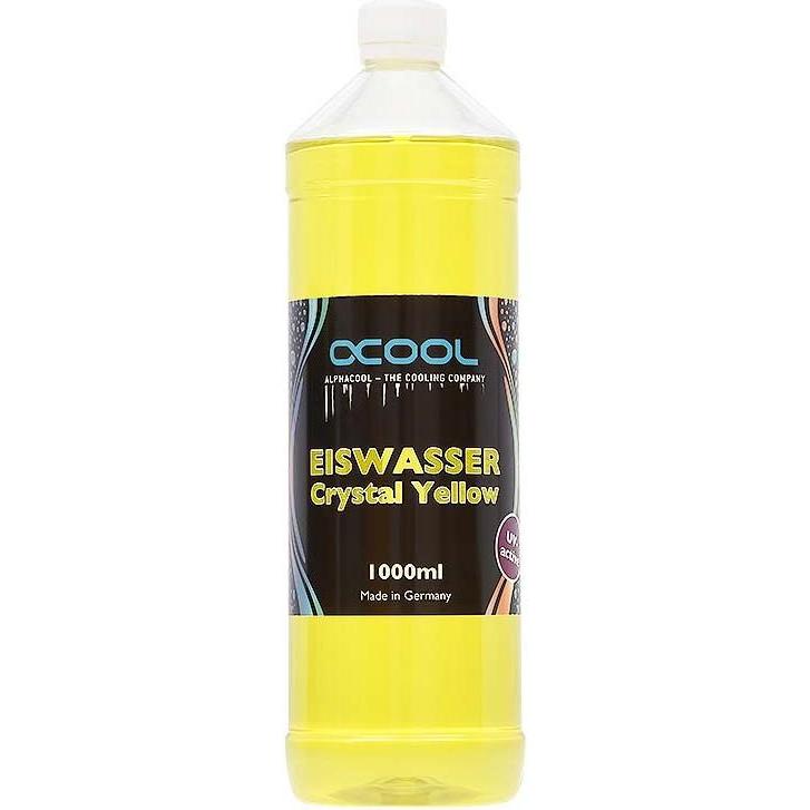 Alphacool Eiswasser Crystal Yellow UV (1000 ml, Fertiggemisch), Wasserkühlung Wasserzusatz, Gelb