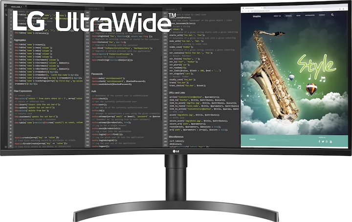 Actual product image LG Ultrawide 35WN75CP-B (3440 x 1440 pixels, 35")