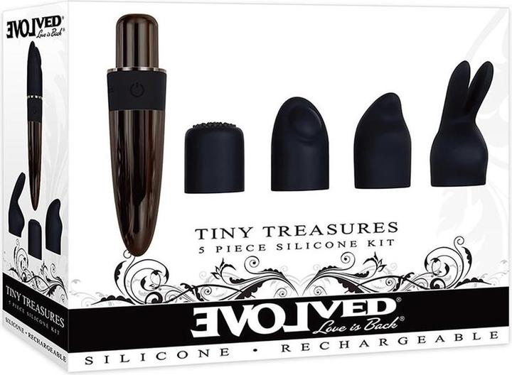 Produktbild Evolved Love Is Back - Tiny Treasures - 7 Speed Rechargeable - 5 Piece Silicone Clitoral Vibrator Ki