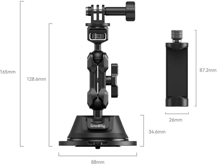 Immagine prodotto SmallRig Supporto a ventosa SC-1K