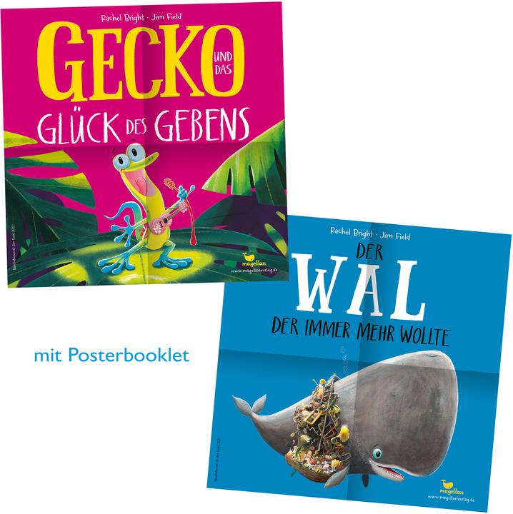 Geco e la felicità di dare / La balena che voleva sempre di più (Audio-CD) (Campo Jim, Lucente, Philipp Schepmann, Rachel, Tedesco)