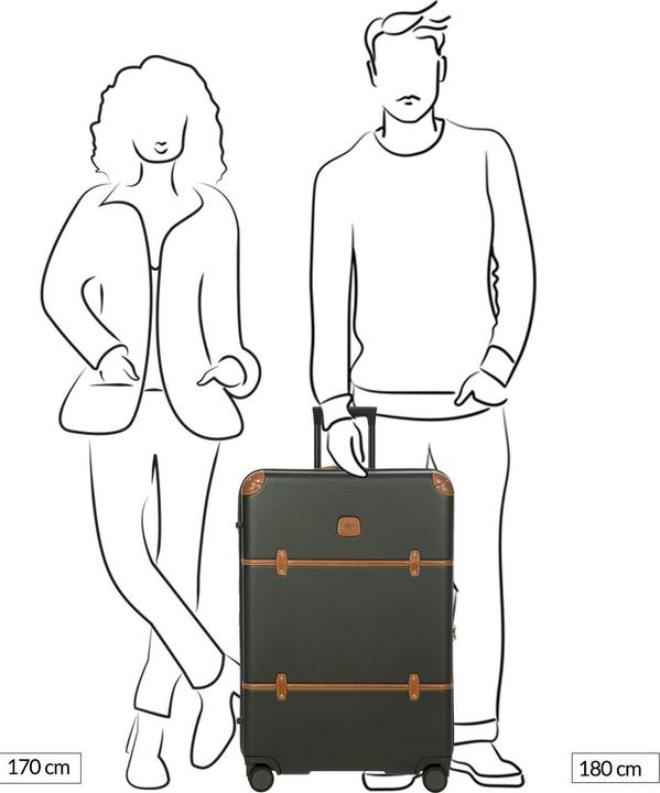 Image du produit Brics Bellagio 4 roues trolley 76 cm avec soufflet extensible (96 l)