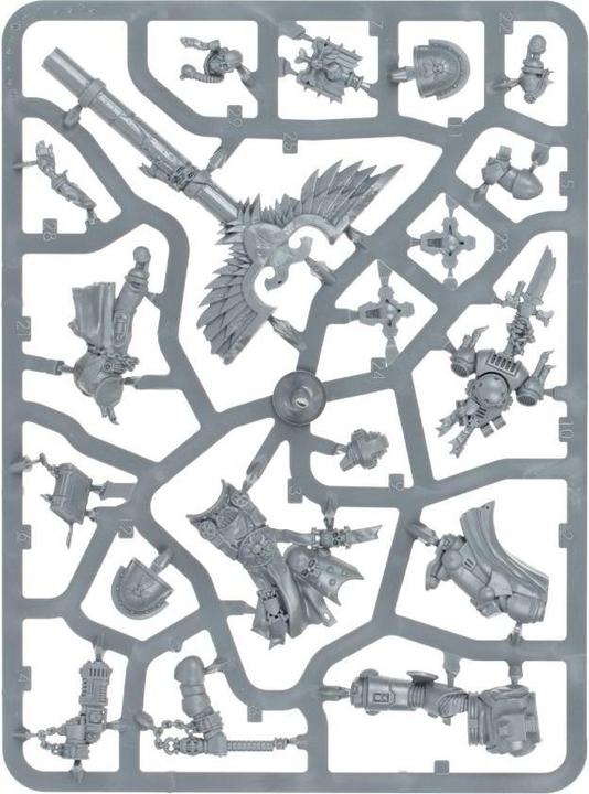 Actual product image Games Workshop Chaplain Grimaldus & Retinue (Plastic)