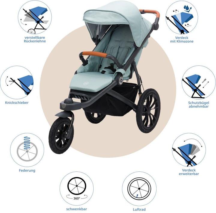 Produktbild Fillikid Buggys & Sportwagen Jogger & Sportwagen Run bis 22 kg belastbar
