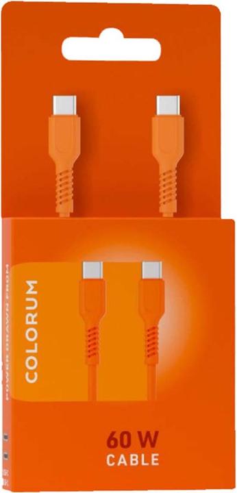 Produktbild Forever COLORUM Kabel USB-C - USB-C 1,8m 3A CK60-CC-10 xOrange (1.80 m, USB 3.2 Gen 1, 60 W)