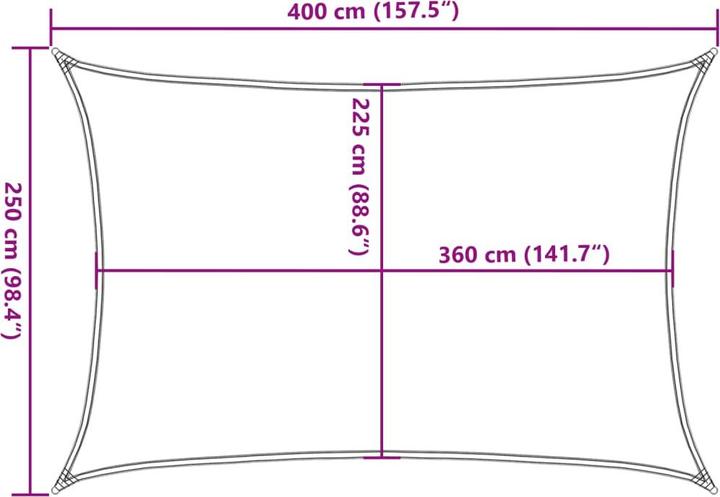 Actual product image VidaXL Alethea (250 x 400 cm)