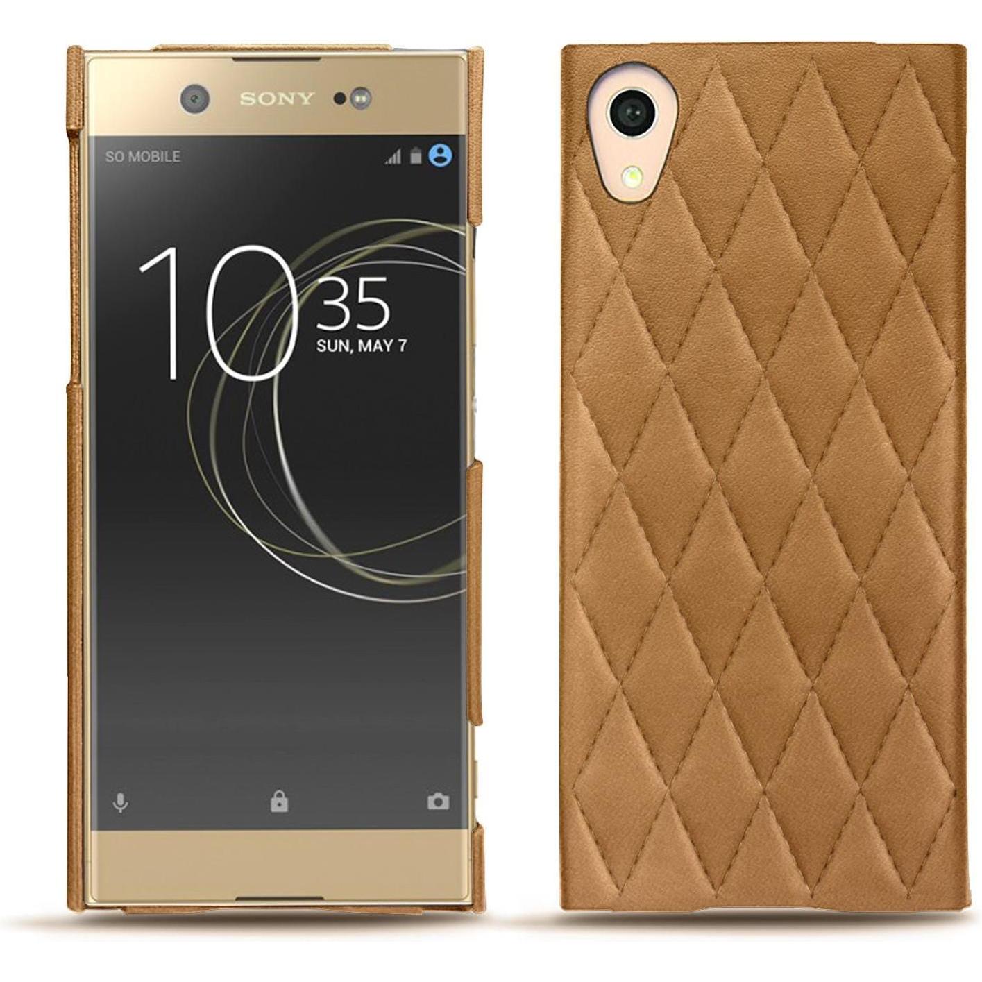 Noreve Lederschutzhülle (Sony Xperia XA1 Ultra), Smartphone Hülle, Braun