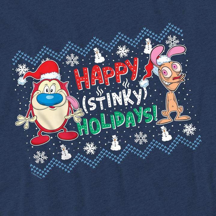 Produktbild Ren & Stimpy Happy Stinky Holidays TShirt (M)