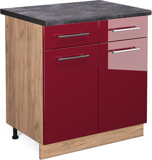 Bordeaux high gloss, Charcoal, Gold power oak, Red