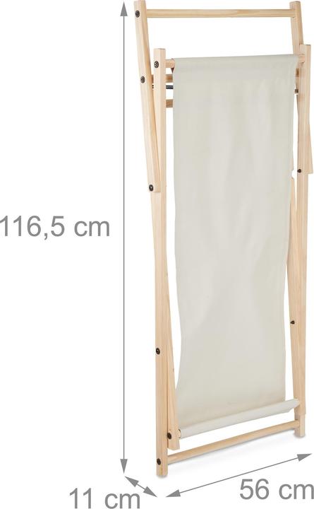 Actual product image Relaxdays Wooden Deckchair, Folding (93.50 cm)