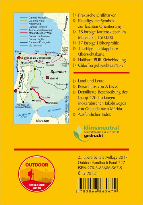 Produktbild Spanien: Mozarabischer Jakobsweg 150000 (Deutsch, Michael Hennemann, 2017)