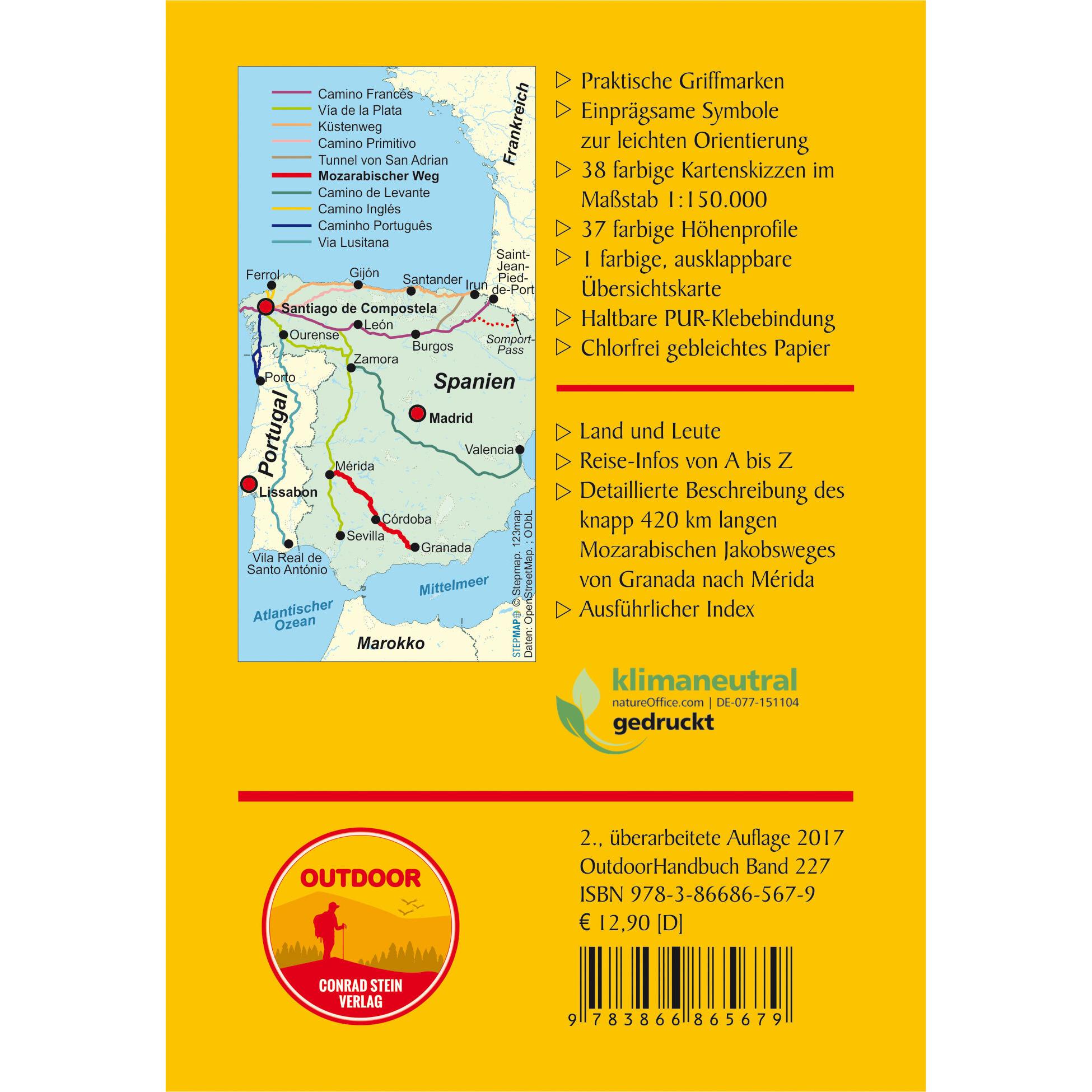 Thumbnail - Spanien: Mozarabischer Jakobsweg 150000, Sachbücher von Michael Hennemann