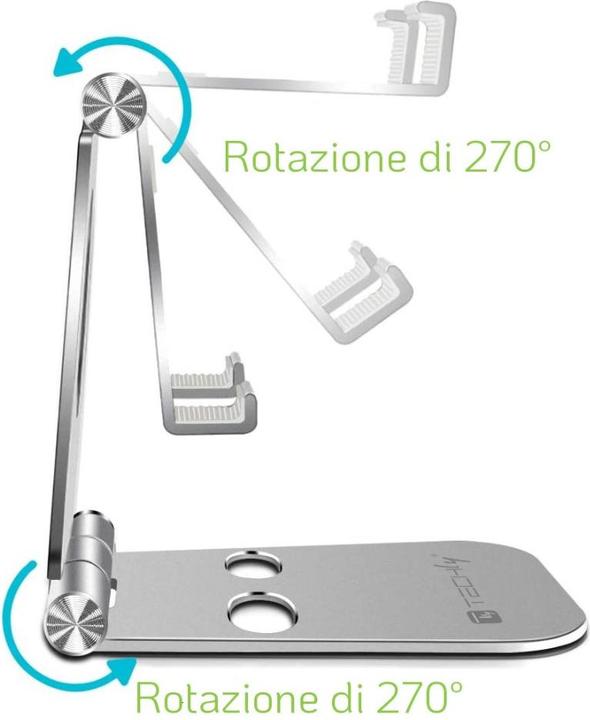 Image du produit Techly Podstawka Podstawka biurkowa na telefon, składana