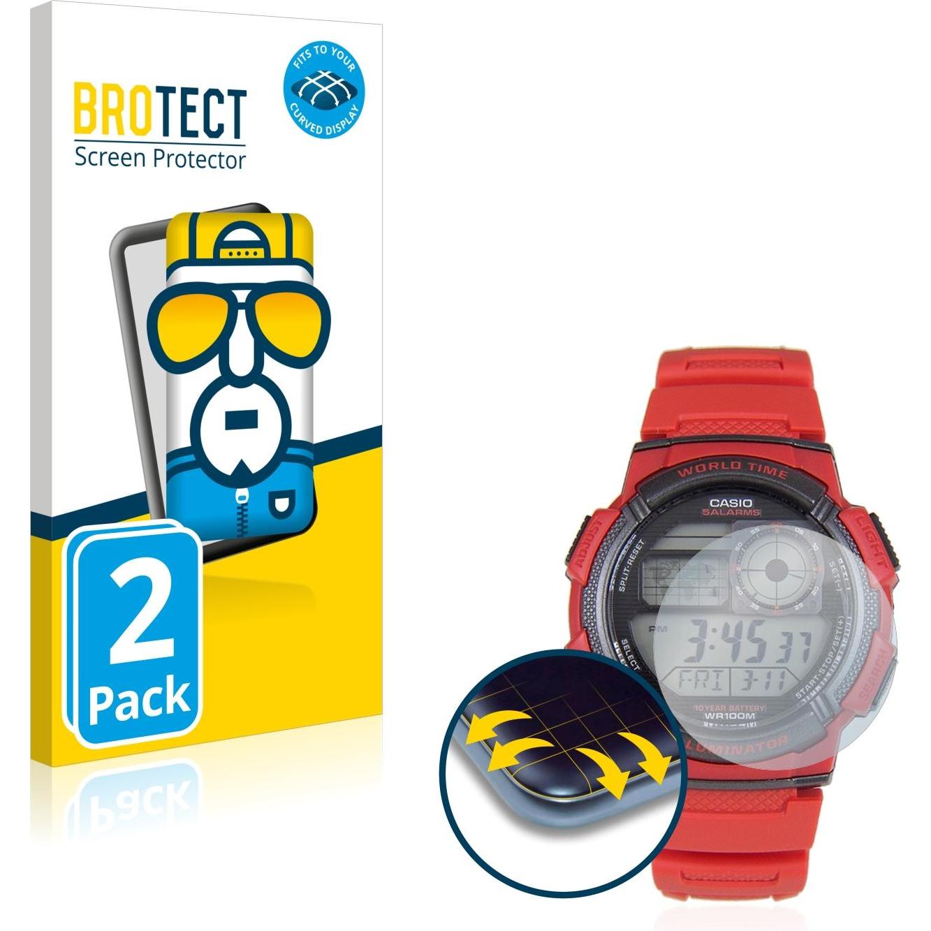 BROTECT Full-Cover Displayschutz, Smartwatch Schutzfolie, Transparent