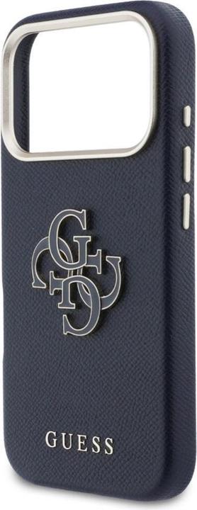 Produktbild Guess - Hardcase Resin Logo (GUHCP17L5PS4RGGB) - iPhone 17 Pro - Blue (Apple iPhone 17 Pro)