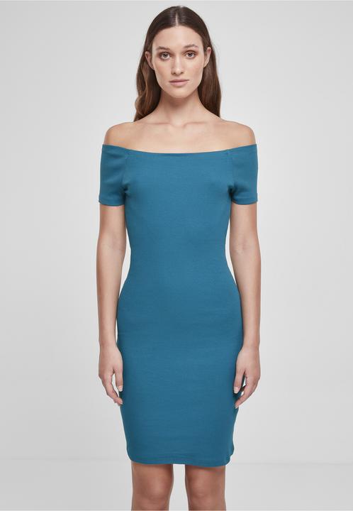 Produktbild Urban Classics Geripptes Kleid mit freien Schultern Damen (S)